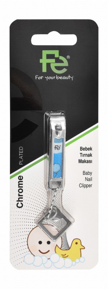 Fe Blue Chrome Plated Baby Nail Clipper