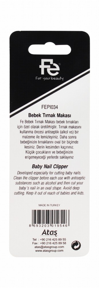 Fe Chrome Plated Baby Nail Clipper