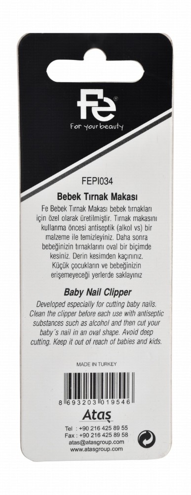 Fe Chrome Plated Baby Nail Clipper