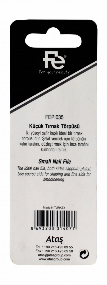 Fe Small Blue Sapphire Plated Nail File