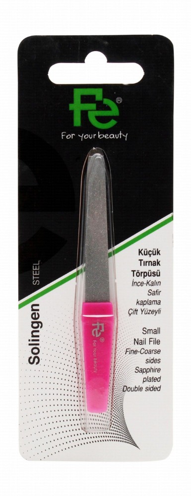 Fe Small Pink Sapphire Plated Nail File