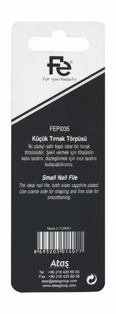 Fe Small Pink Sapphire Plated Nail File