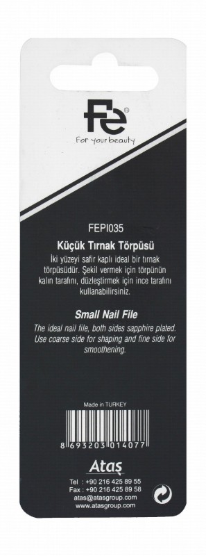Fe Small Pink Sapphire Plated Nail File