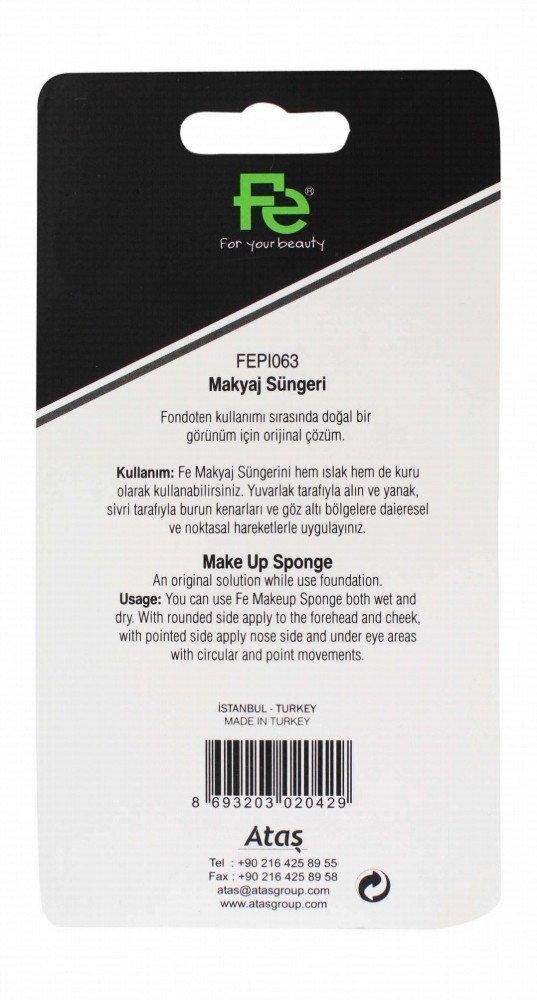 Fe Yellow Makeup Sponge