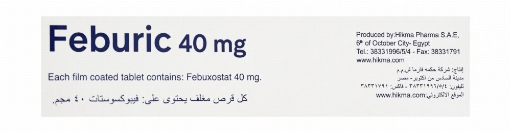 Feburic 40mg Febuxostat