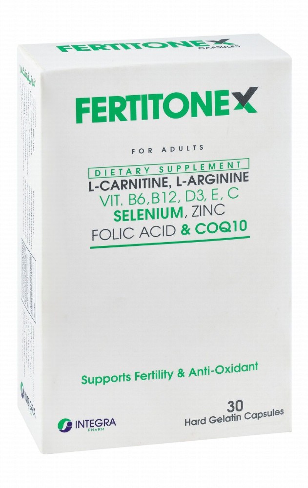 Fertitonex 600mg L-Carnitine Antioxidant & Fertility Support Supplement with Folic Acid & CoQ10