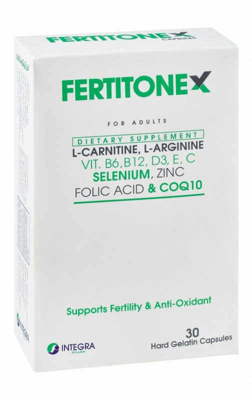 Fertitonex 600mg L-Carnitine Antioxidant & Fertility Support Supplement with Folic Acid & CoQ10