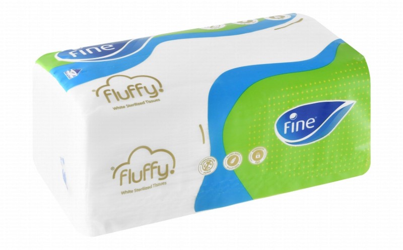 Fine Fluffy White Sterilized Soft Facial Tissues 2ply
