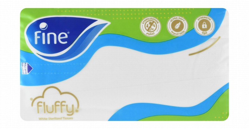 Fine Fluffy White Sterilized Soft Facial Tissues 2ply