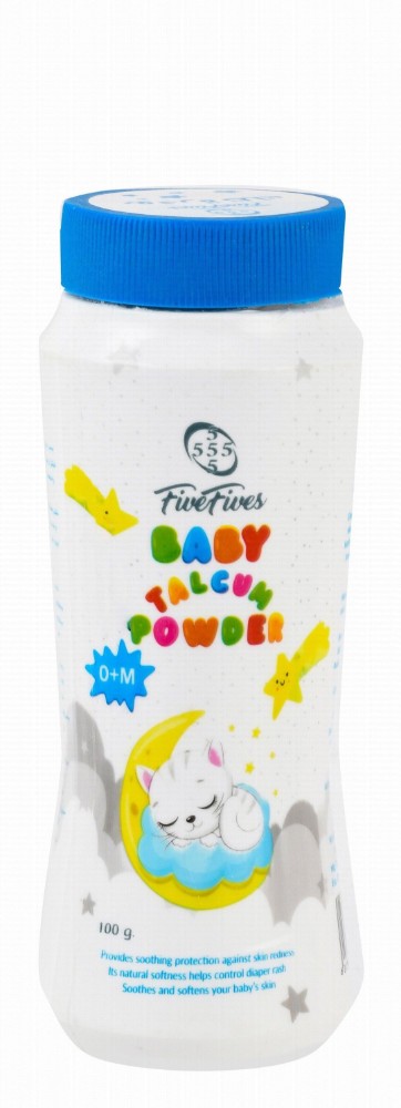 Five Fives Soothing & Anti-Redness Talcum Powder for Babies (0+ Months) - fragrance free