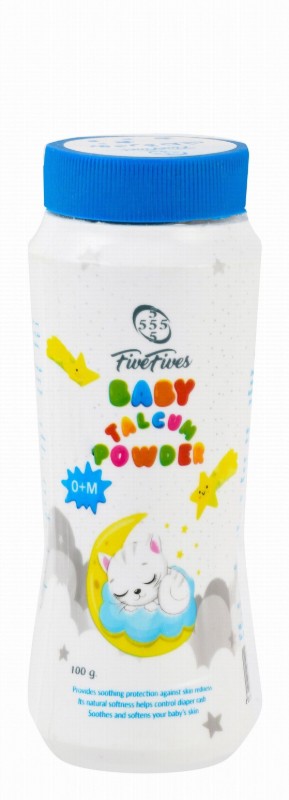 Five Fives Soothing & Anti-Redness Talcum Powder for Babies (0+ Months) - fragrance free