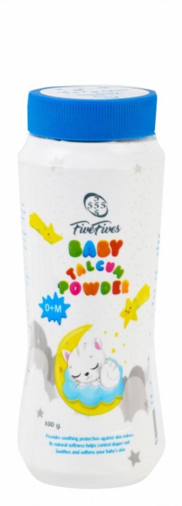 Five Fives Soothing & Anti-Redness Talcum Powder for Babies (0+ Months) - fragrance free