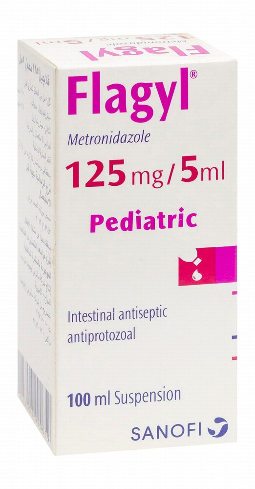 Flagyl 125mg/5ml Metronidazole Pediatric Intestinal Antiseptic Suspension