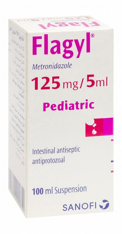 Flagyl 125mg/5ml Metronidazole Pediatric Intestinal Antiseptic Suspension