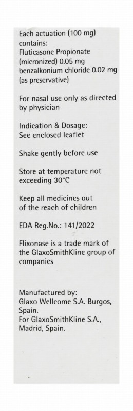 Flixonase Fluticasone Propionate Aqueous Suspension (120 Dose)
