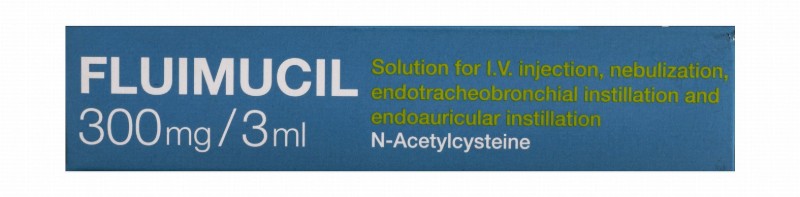 Fluimucil 300mg/3ml Solution for Intravenous Injection Ampoules