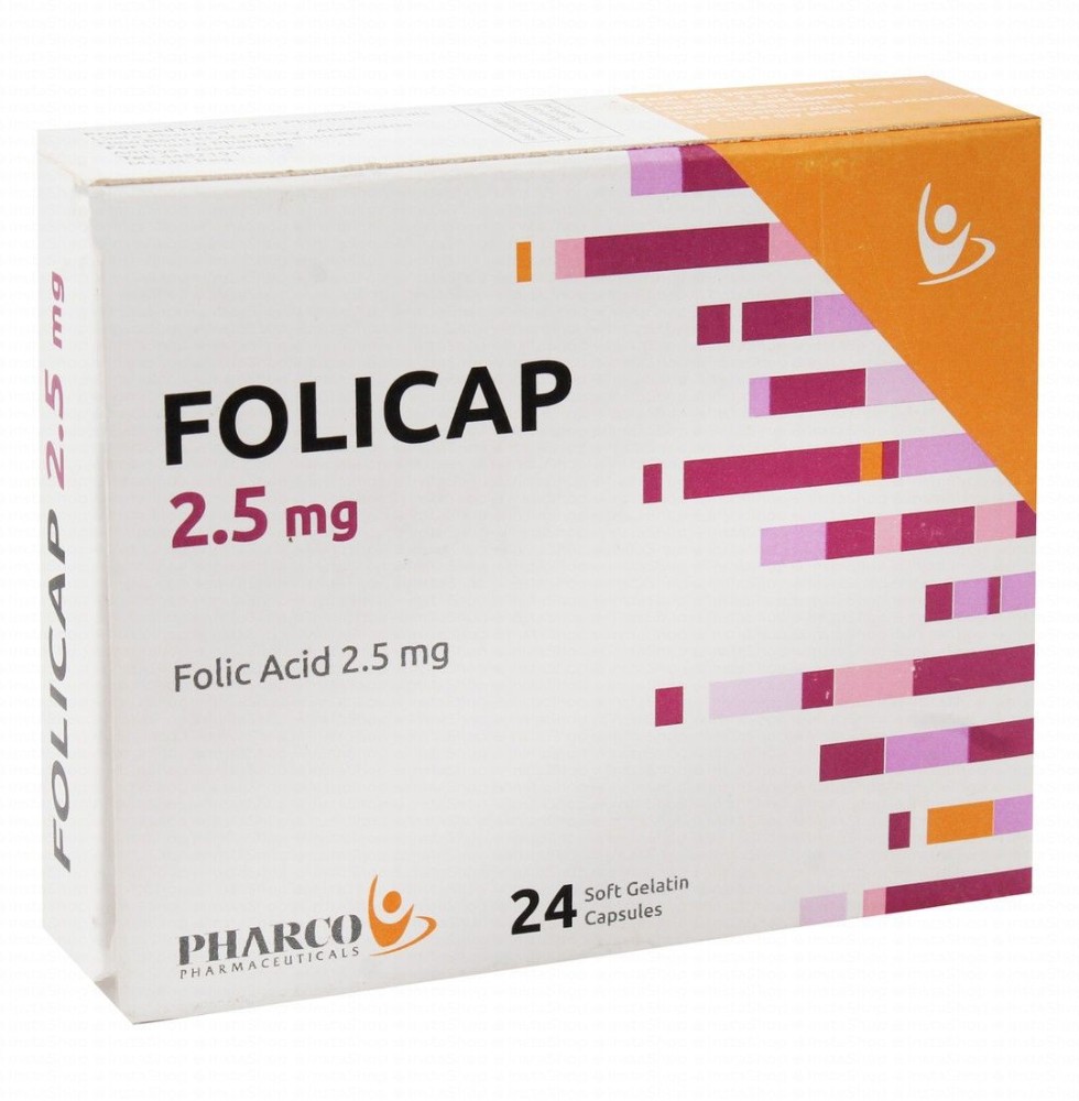Folicap 2.5mg Folic Acid Supplement