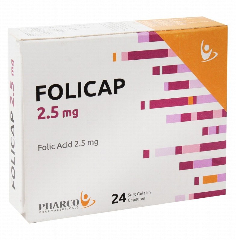 Folicap 2.5mg Folic Acid Supplement