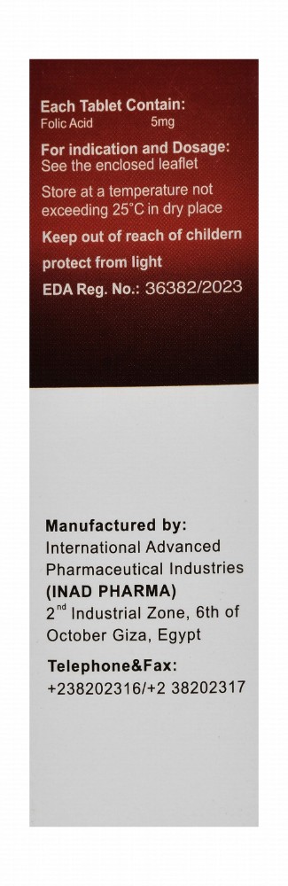 Folicinad 5mg Folic Acid Supplement