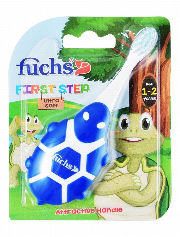 Fuchs First Step Ultra Soft Blue & White Kids Toothbrush (1-2 Years)