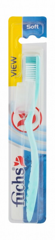 Fuchs View Blue Soft Toothbrush with Cap