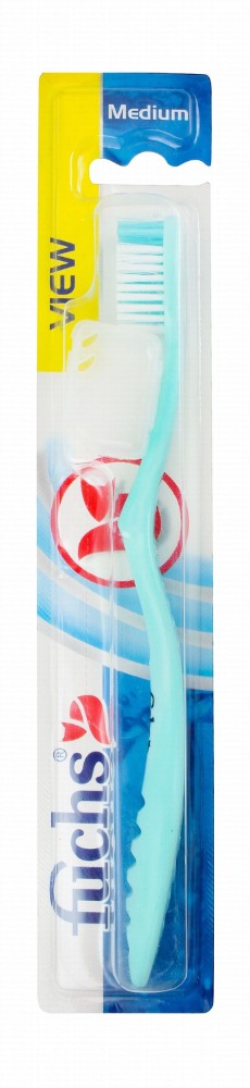 Fuchs View Light Blue Medium Toothbrush
