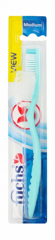 Fuchs View Light Blue Medium Toothbrush