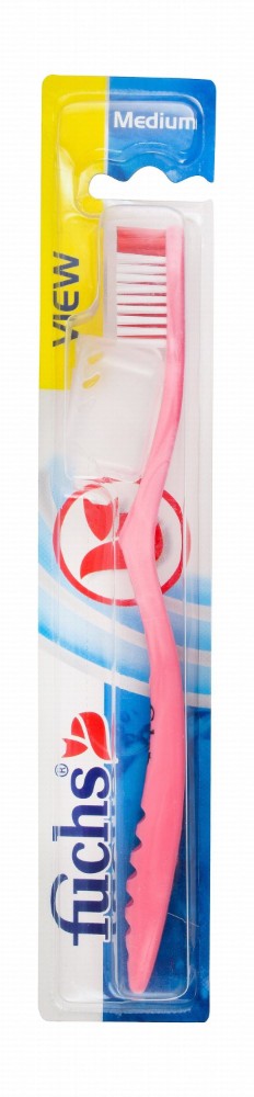 Fuchs View Pink Medium Toothbrush