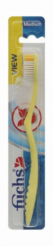 Fuchs View Yellow Medium Toothbrush