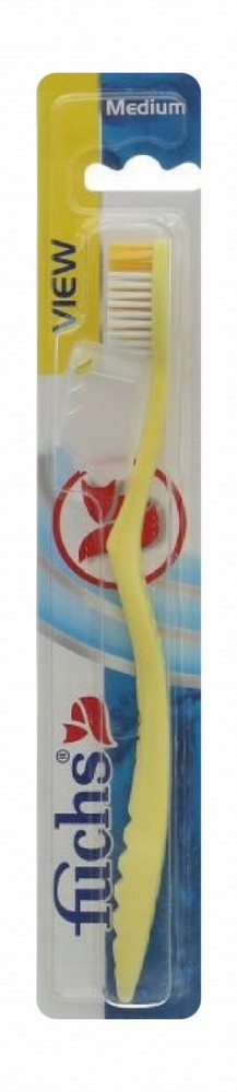 Fuchs View Yellow Medium Toothbrush
