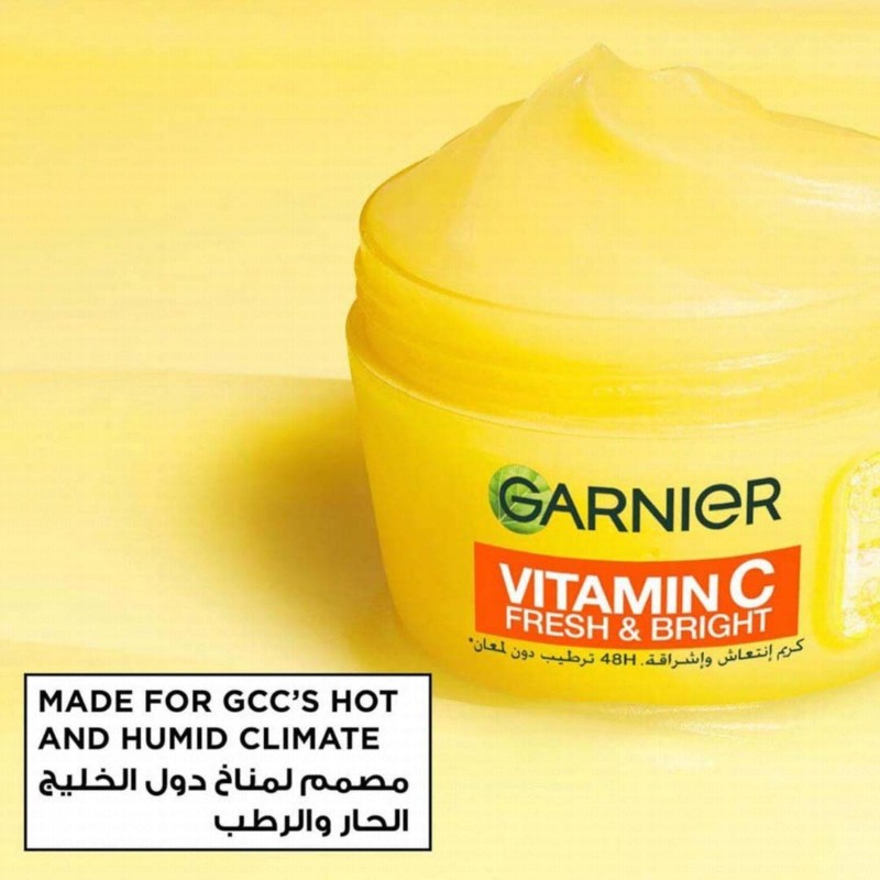 Garnier Fresh & Bright Hydrating Sorbet Face Cream with Vitamin C