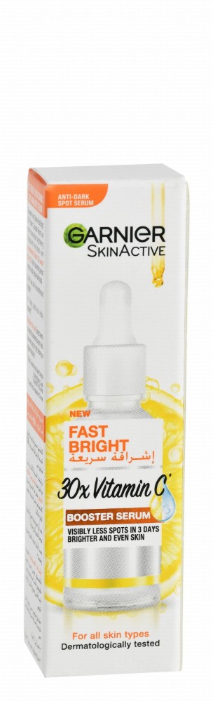 Garnier Skin Active Brightening Anti-Spots Face Serum with Vitamin C for All Skin Types
