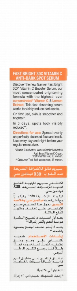 Garnier Skin Active Brightening Anti-Spots Face Serum with Vitamin C for All Skin Types