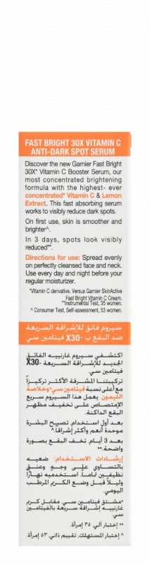 Garnier Skin Active Brightening Anti-Spots Face Serum with Vitamin C for All Skin Types