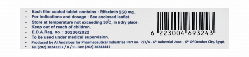 Gastrobiotic 550mg Rifaximin