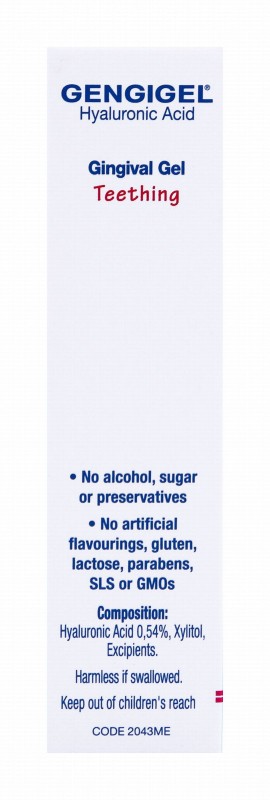Gengigel Teething Gingival Gel - SLS free, GMO free, alcohol free