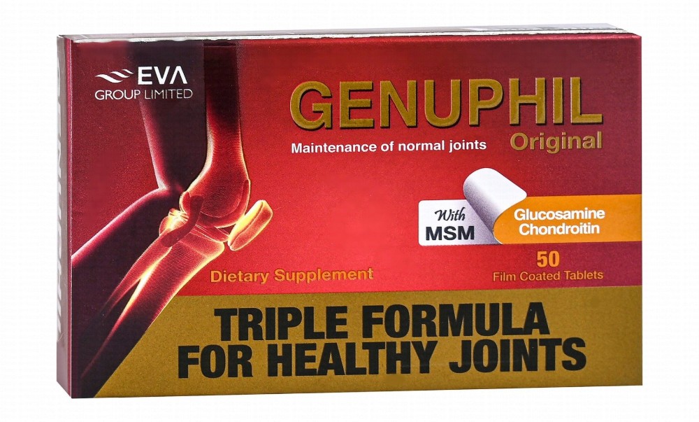 Genuphil Original 1125mg Glucosamine Joint Support Supplement with MSM & Chondroitin