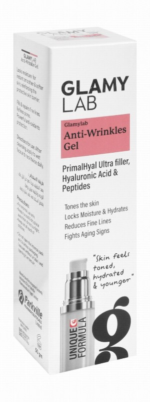 Glamy Lab Anti-Wrinkle Face Gel with Retinyl, Argireline & Licorice Extracts