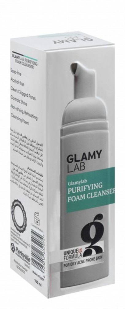 Glamy Lab Purifying & Anti-Blackheads Foaming Facial Cleanser with Tea Tree Extract - alcohol free, soap free