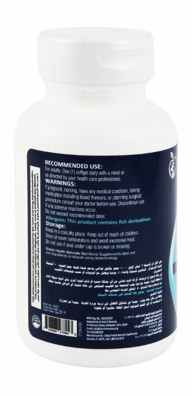 Global Health Naturals Heart Health Support Dietary Supplements with Omega 3