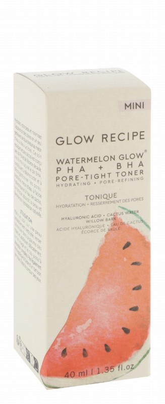 Glow Recipe Mini Watermelon Glow Hydrating & Pore Refining Face Toner with PHA, BHA & Hyaluronic Acid - cruelty free, alcohol free