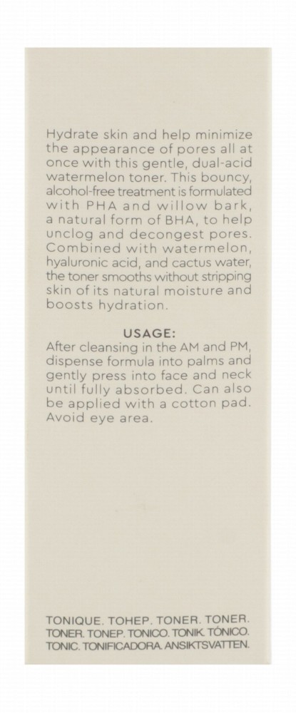 Glow Recipe Mini Watermelon Glow Hydrating & Pore Refining Face Toner with PHA, BHA & Hyaluronic Acid - cruelty free, alcohol free