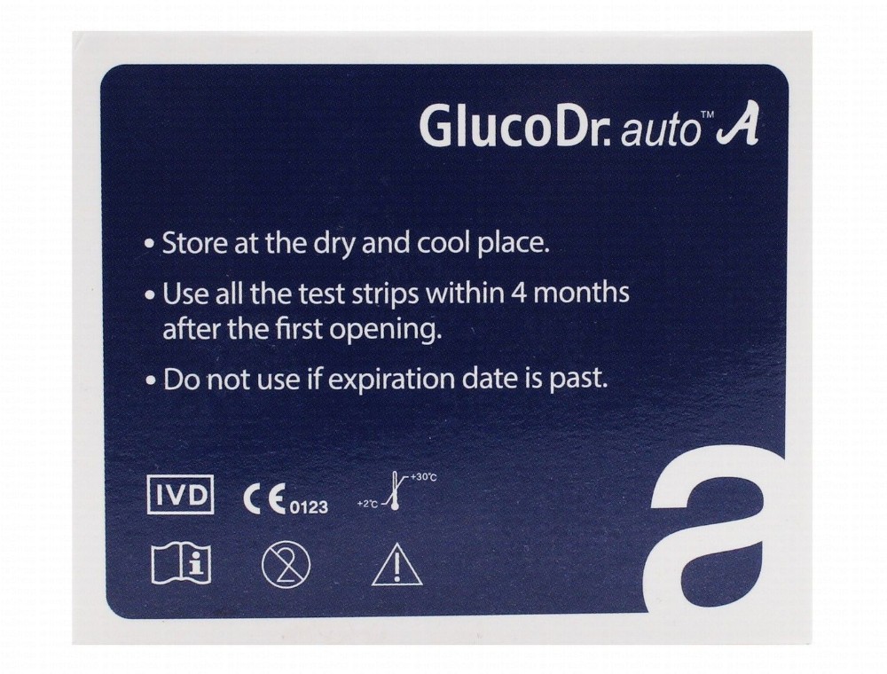 Gluco Dr Auto A Blood Glucose Test Strips