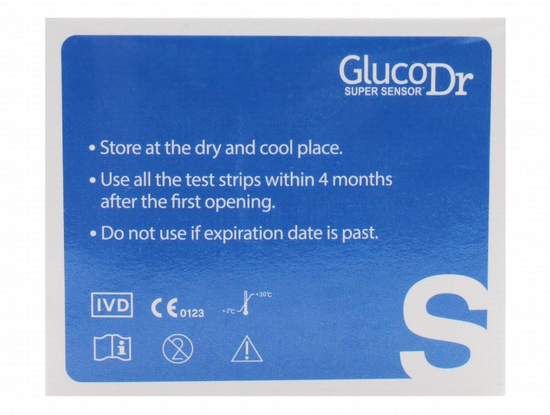 Gluco Dr Super Sensor Blood Glucose Test Strips
