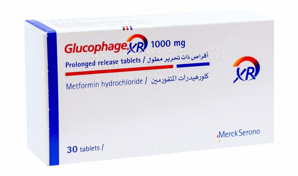 Glucophage XR 1000mg Metformin Hydrochloride