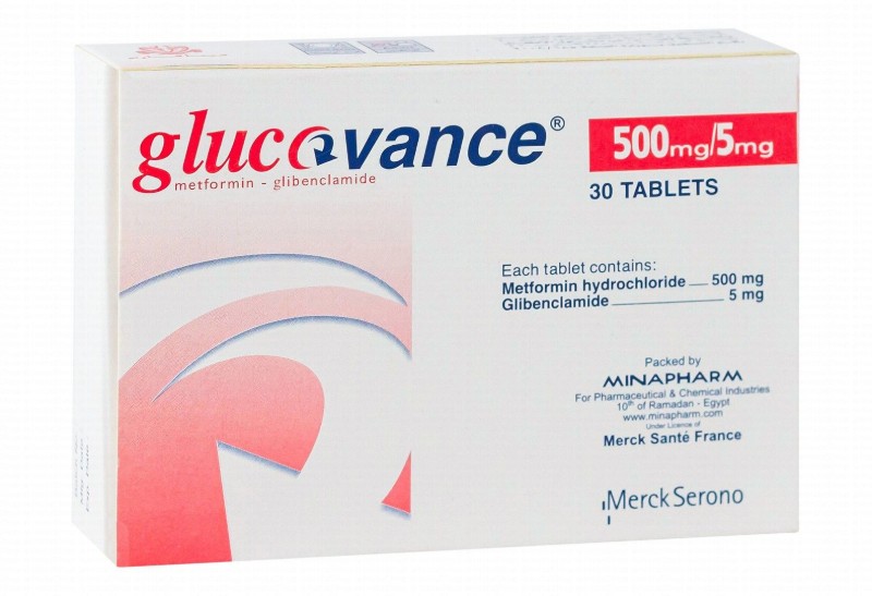 Glucovance 500mg Metformin Hydrochloride & 5mg Glibenclamide