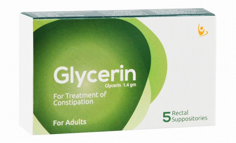 Glycerin 1.40g Suppositories Constipation Treatment for Adults