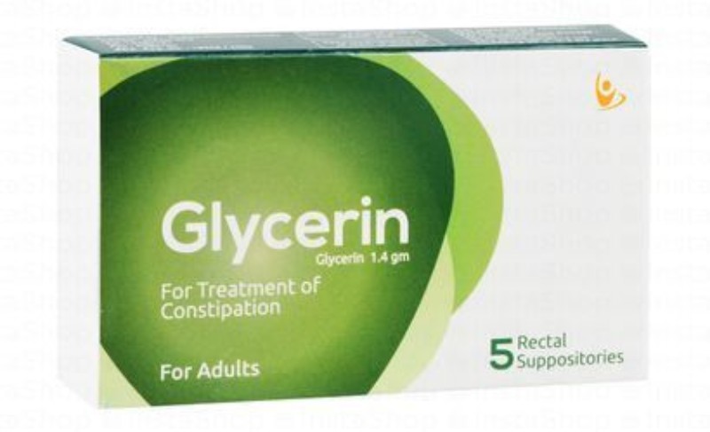 Glycerin 1.40g Suppositories Constipation Treatment for Adults