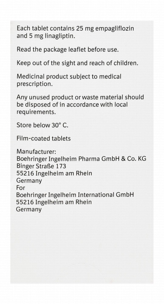 Glyxambi 25mg Empagliflozin & 5mg Linagliptin