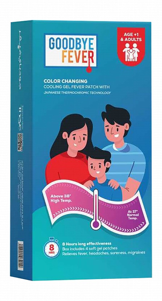 Goodbye Fever Color Changing Cooling Gel Relief Patches